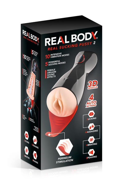 Main image for product index 6: Премиум-вибромастурбатор Real Body - Real Sucking Pussy 2