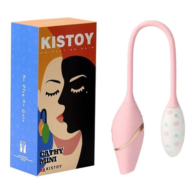 Main image for product index 5: Віброяйце з вакуумним стимулятором KISTOY Cathy Mini