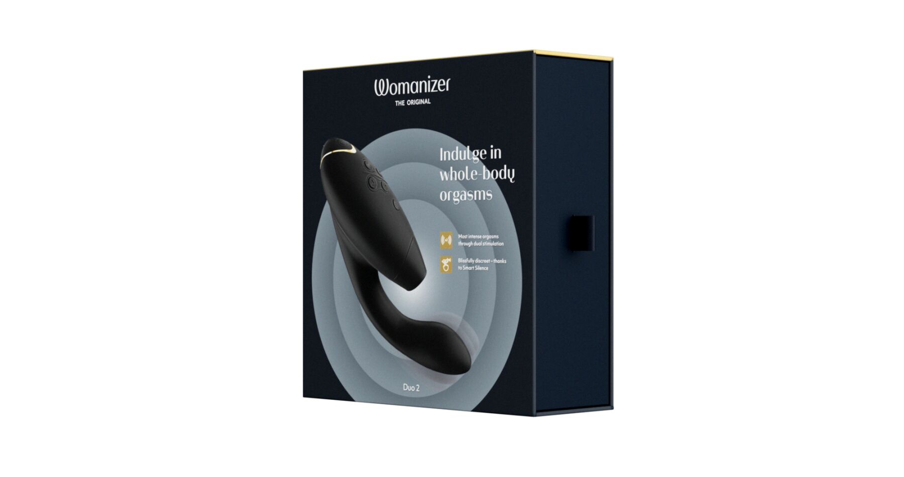 Thumb image for product index 39: Подвійний вакуумний кліторальний стимулятор з вібрацією Womanizer Duo 2