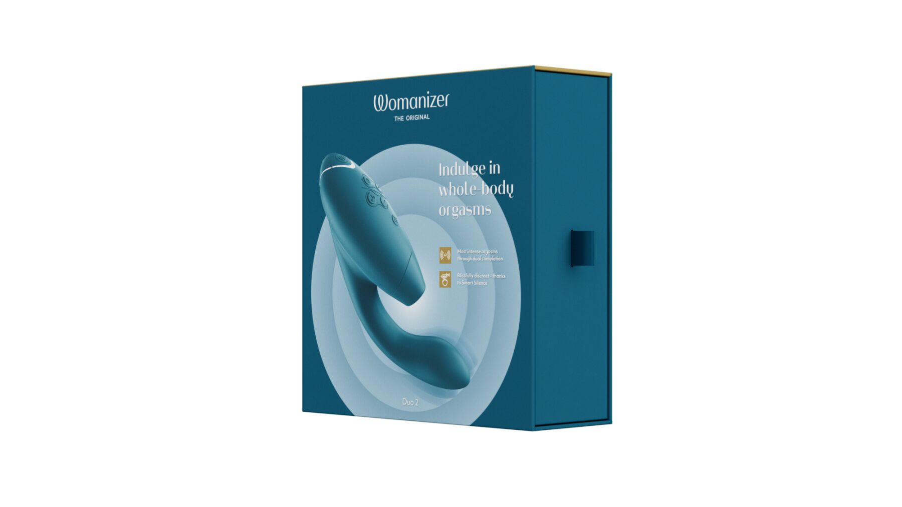 Thumb image for product index 9: Подвійний вакуумний кліторальний стимулятор з вібрацією Womanizer Duo 2