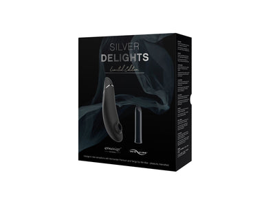 Main image for product index 7: Преміальний подарунковий набір Silver Delights Collection: Womanizer Premium та We-Vibe Tango