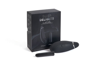 Main image for product index 2: Преміальний подарунковий набір Silver Delights Collection: Womanizer Premium та We-Vibe Tango