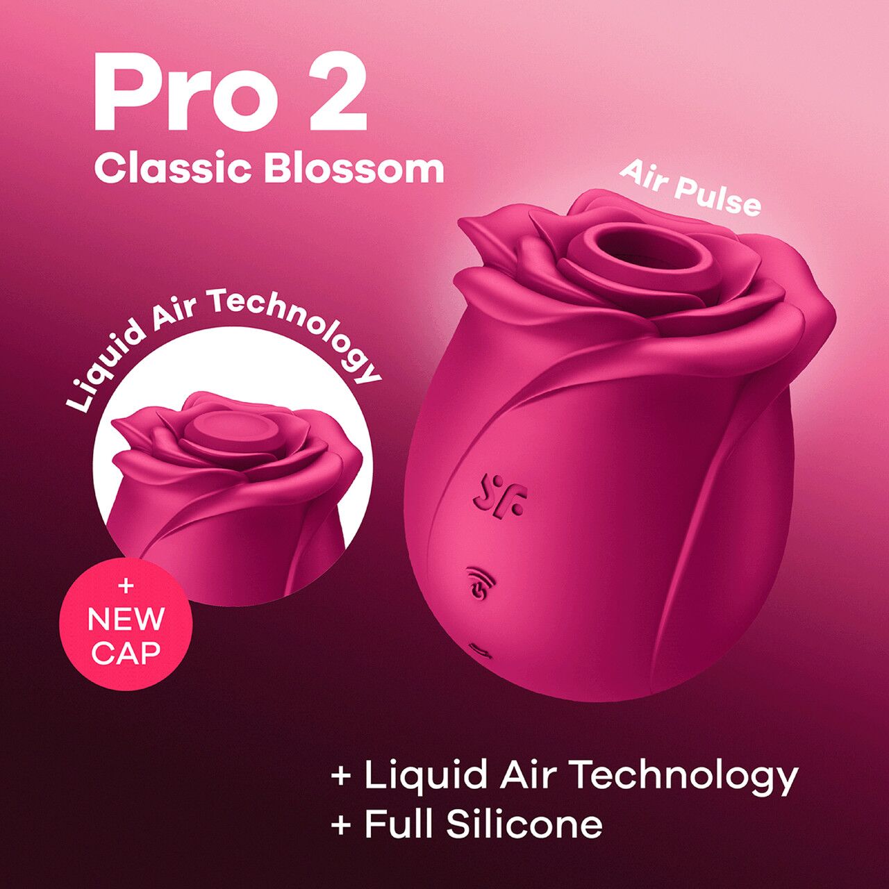 Thumb image for product index 6: Вакуумний кліторальний стимулятор Satisfyer Pro 2 Classic Blossom