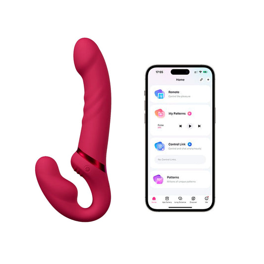 Безремінний смарт-страпон Lovense Lapis vibrating strapless strap-on