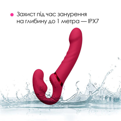 Безремінний смарт-страпон Lovense Lapis vibrating strapless strap-on - фото 8