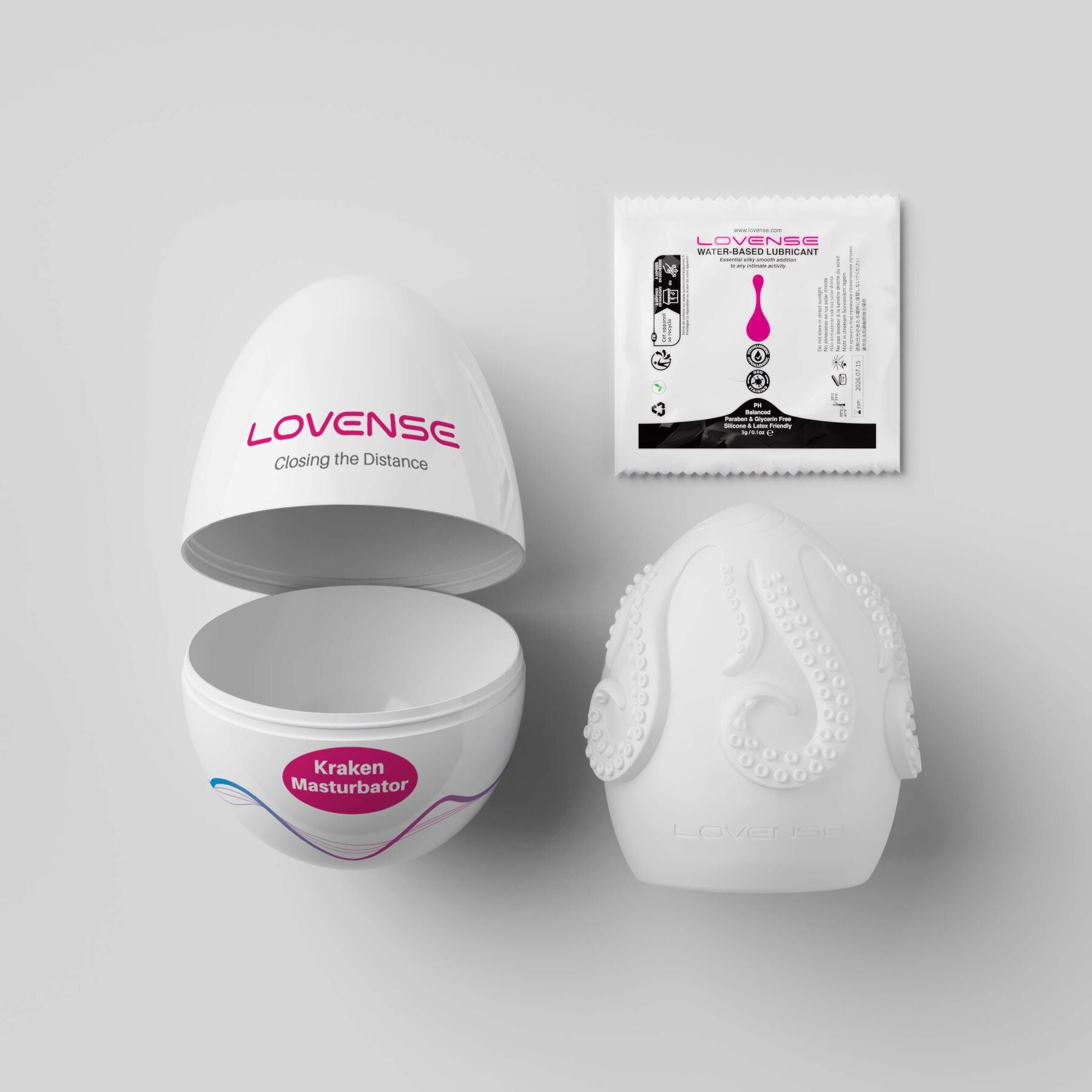 Thumb image for product index 3: Набір мастурбаторів-яєць Lovense Kraken masturbator egg box, різна текстура