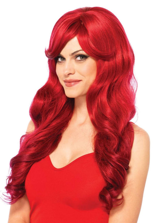 Хвиляста перука з косим чубчиком Leg Avenue Long Wavy Wig_