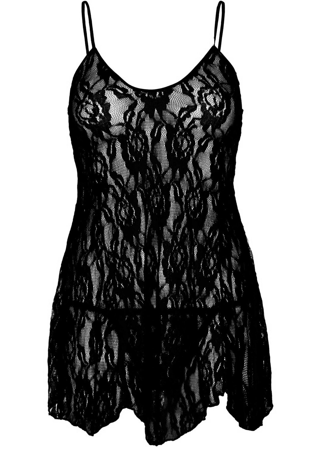 Thumb image for product index 3: Сорочка бебі-дол Leg Avenue Rose Lace Flair Chemise