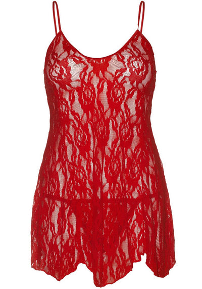 Main image for product index 7: Сорочка бебі-дол Leg Avenue Rose Lace Flair Chemise