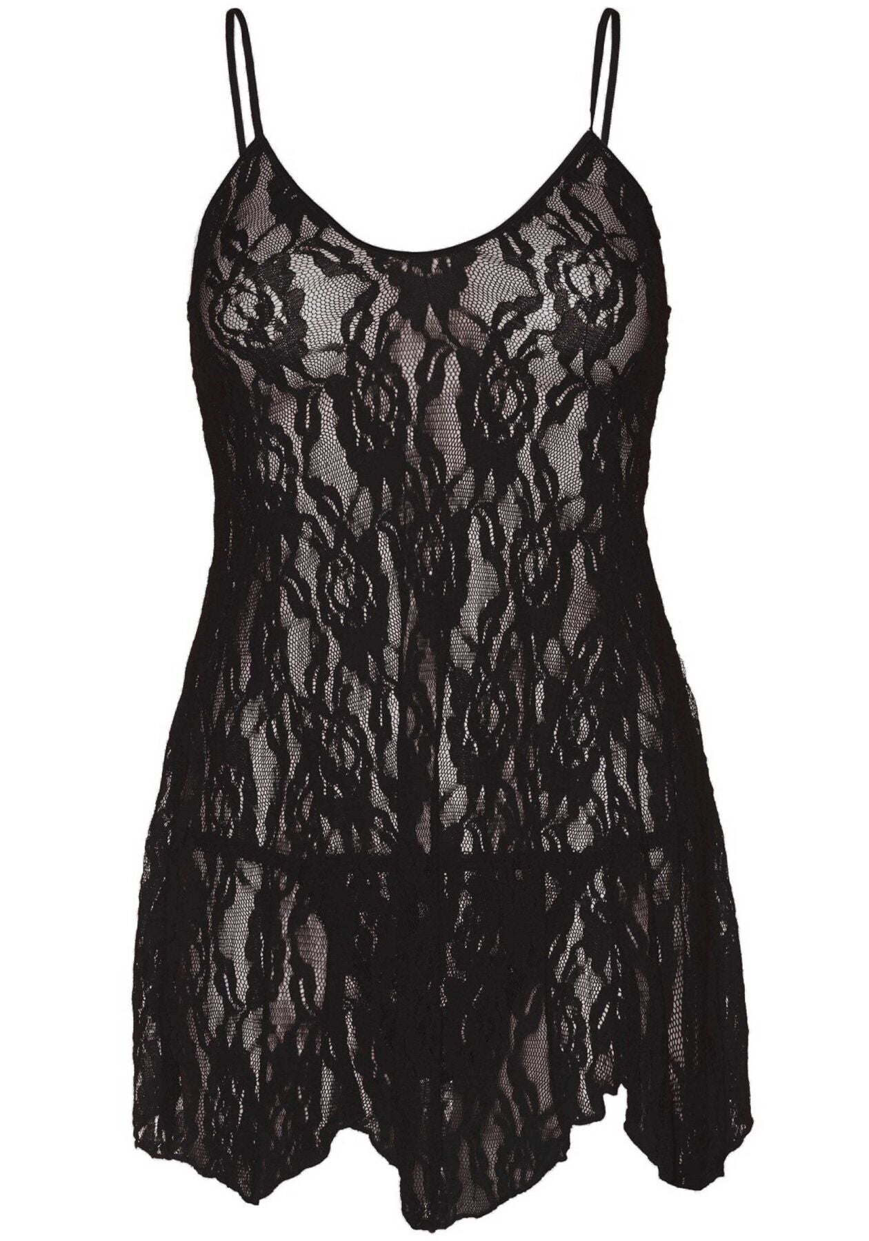 Thumb image for product index 14: Сорочка бебі-дол Leg Avenue Rose Lace Flair Chemise