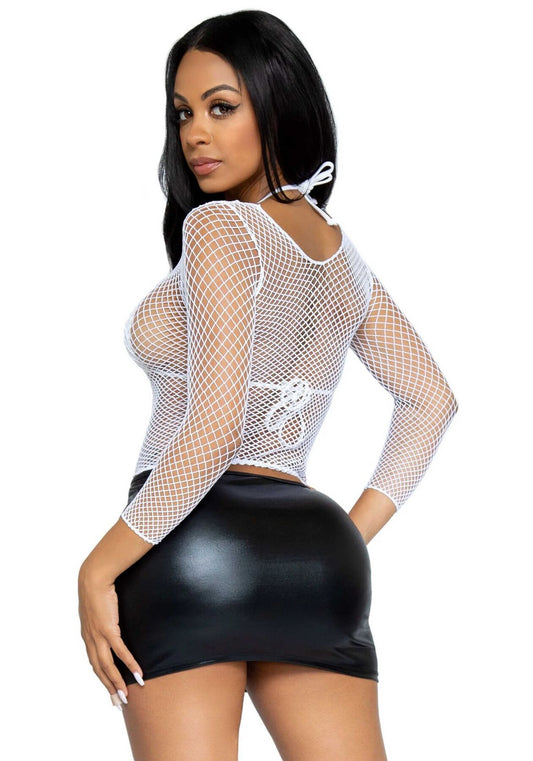 Сітчастий топ Leg Avenue Long Sleeves T-Shirts_