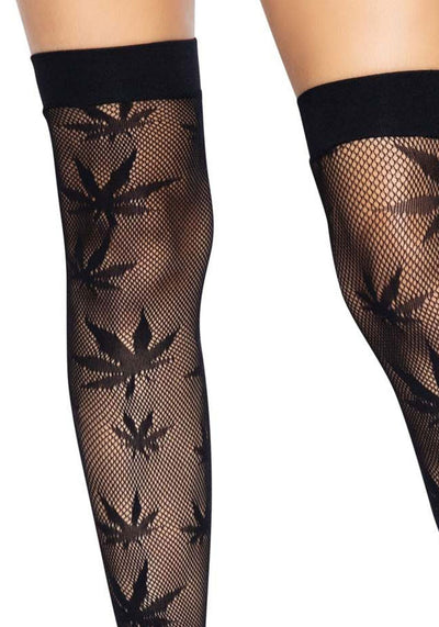 Main image for product index 8: Чулки с рисунком Leg Avenue 420 Net thigh highs