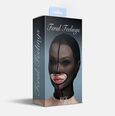 Main image for product index 2: Маска сітка із відкритим ротом Feral Feelings - Hood Mask