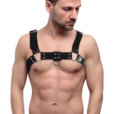 Main image for product index 1: Чоловіча портупея на груди Feral Feelings - Bulldog Harness