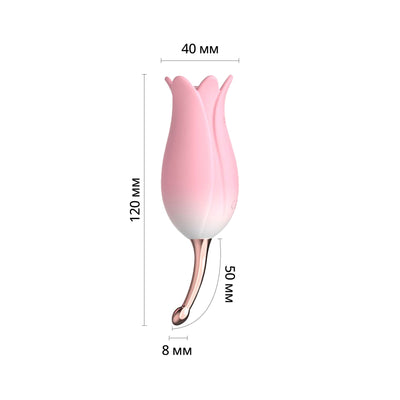 Ультразвуковий вібратор для клітора Otouch Bloom Ultrasonic Clitoris, 2 доп насадки - фото 2