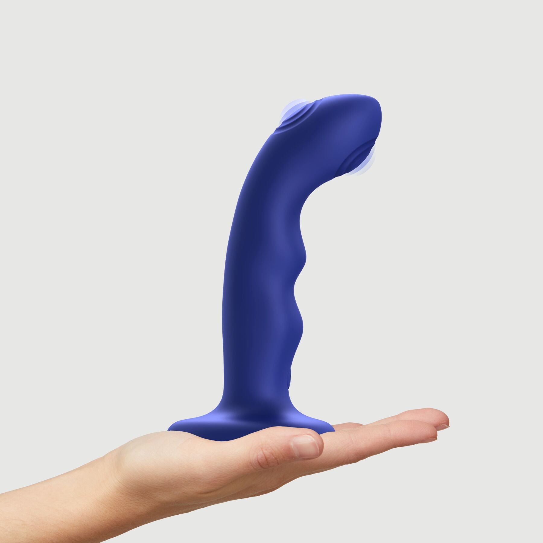 Thumb image for product index 4: Насадка для страпона з подвійною точковою пульсацією Strap-On-Me TAPPING DILDO WAVE