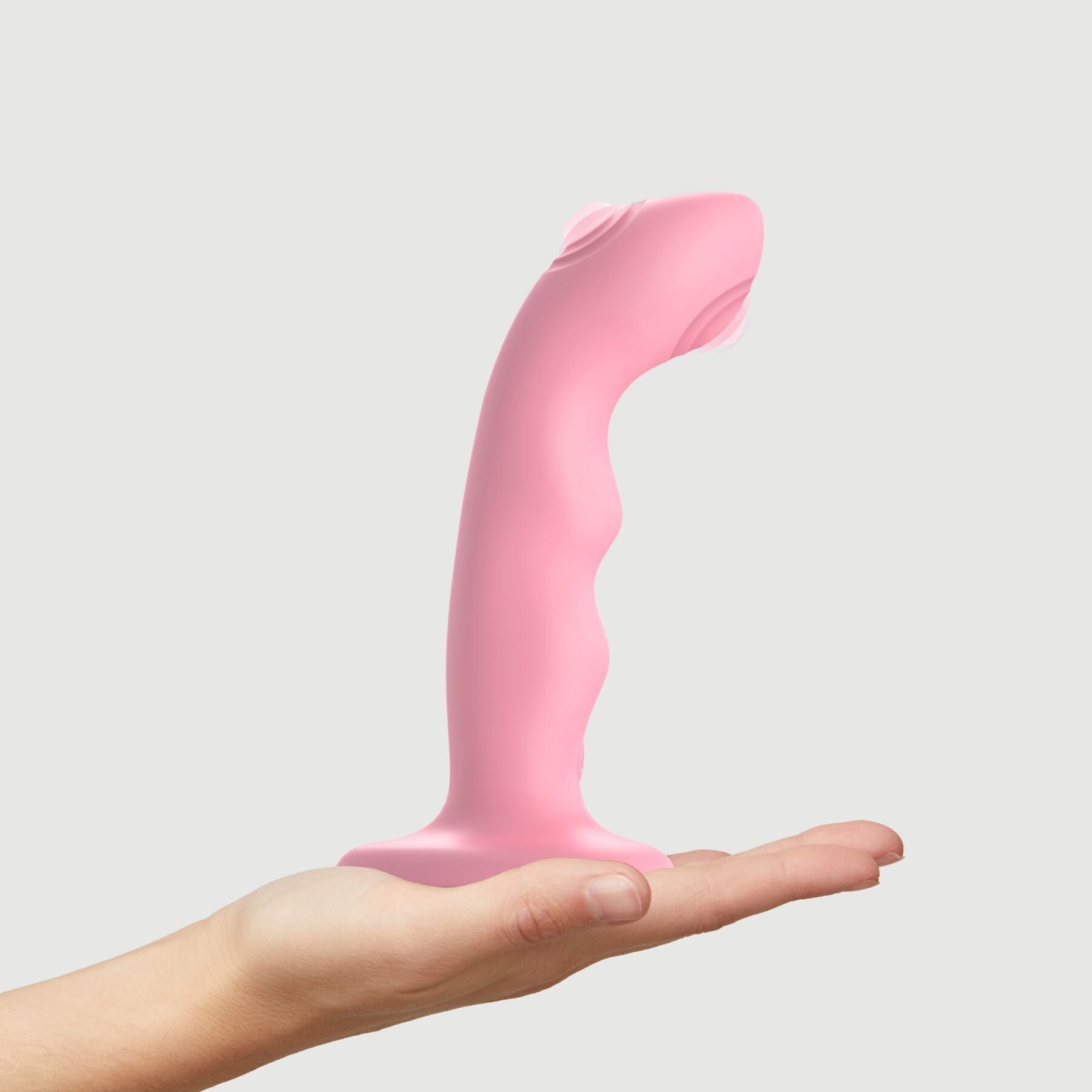 Thumb image for product index 12: Насадка для страпона з подвійною точковою пульсацією Strap-On-Me TAPPING DILDO WAVE