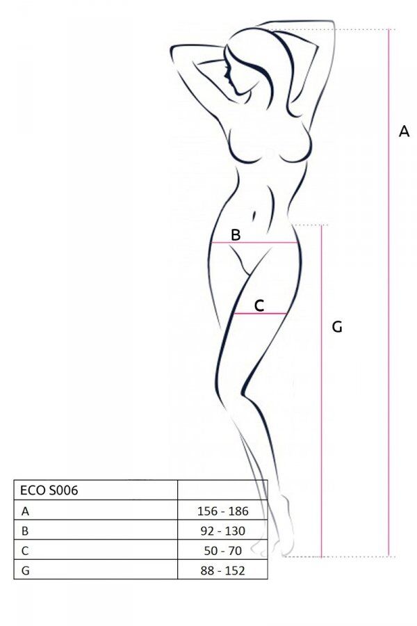Thumb image for product index 5: Эротические колготки-бодистокинг Passion ECO S006