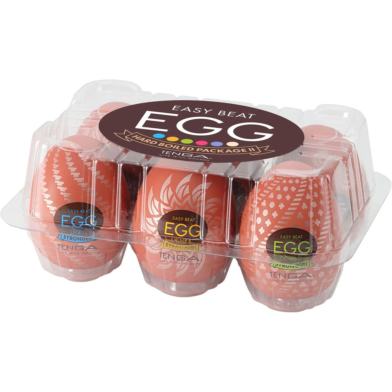 Thumb image for product index 5: Набір мастурбаторів-яєць Tenga Egg Hard Boilded II Pack (6 од)