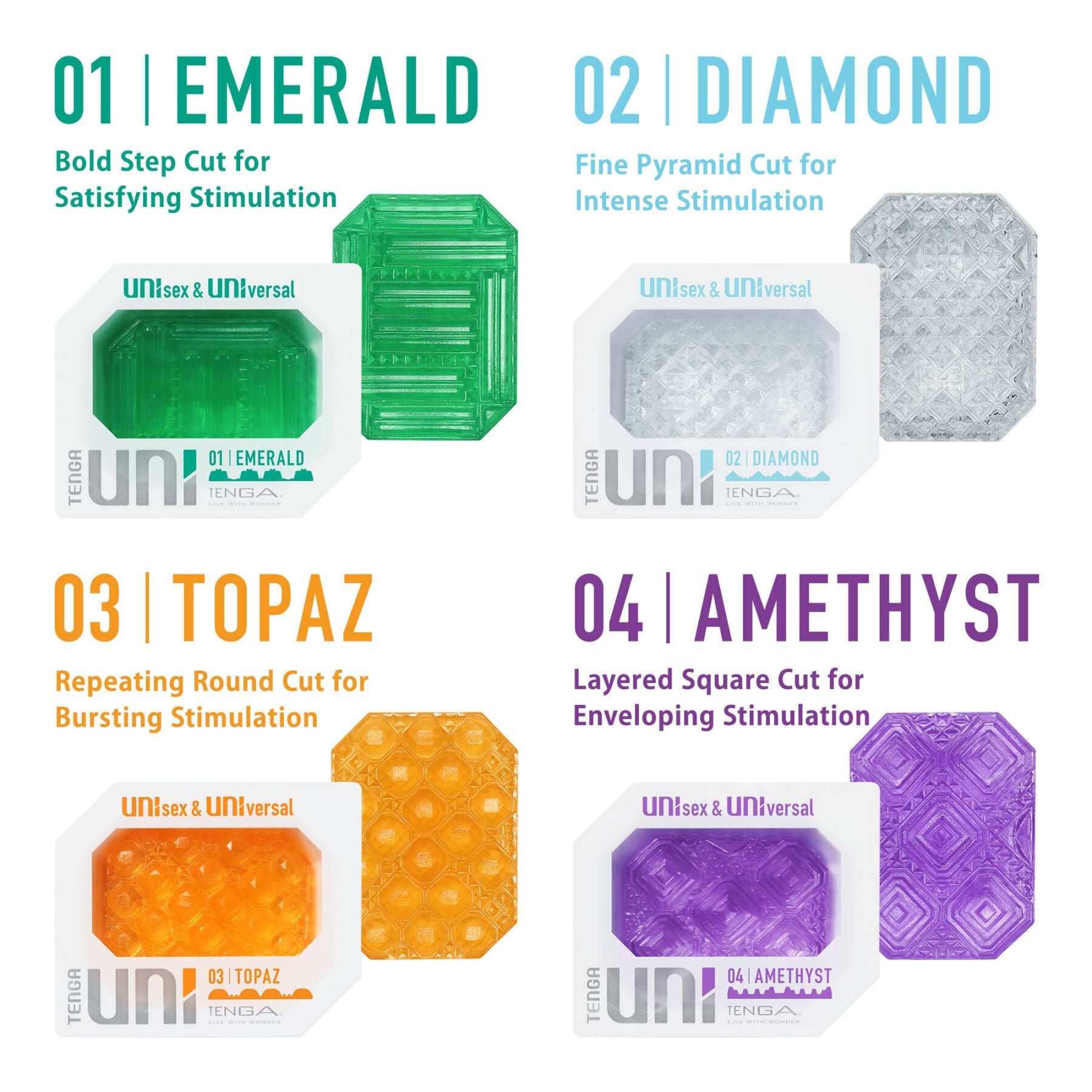 Thumb image for product index 5: Мастурбатор Tenga UNI Amethyst