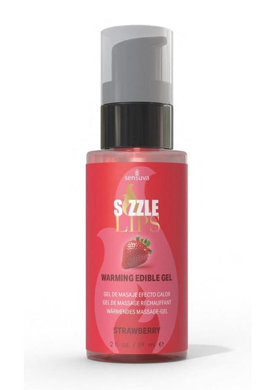 Main image for product index 2: Согревающий массажный гель Sensuva Sizzle Lips Strawberry 