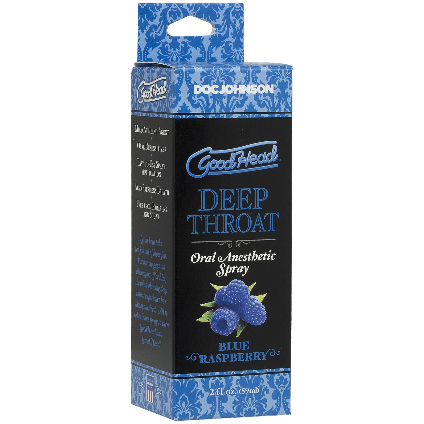 Thumb image for product index 2: Спрей для мінету Doc Johnson GoodHead DeepThroat Spray - Blue Raspberry