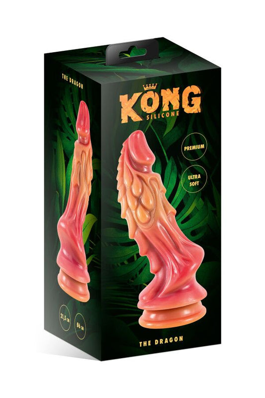 Фентезійний фалоімітатор Kong Silicone The Dragon_