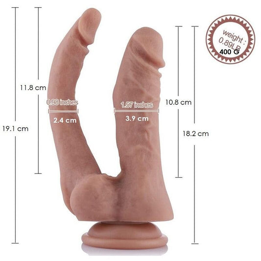 Подвійний фалоімітатор Hismith Double Penetrator Silicone Dildo_