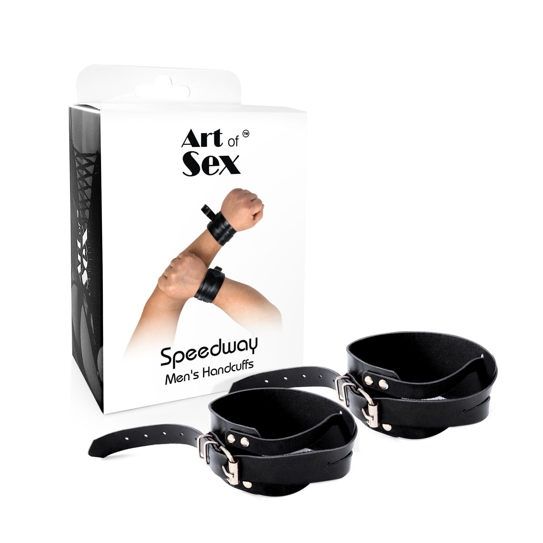 Thumb image for product index 3: Чоловічі шкіряні наручники Art of Sex - Man Handcuffs Speedway