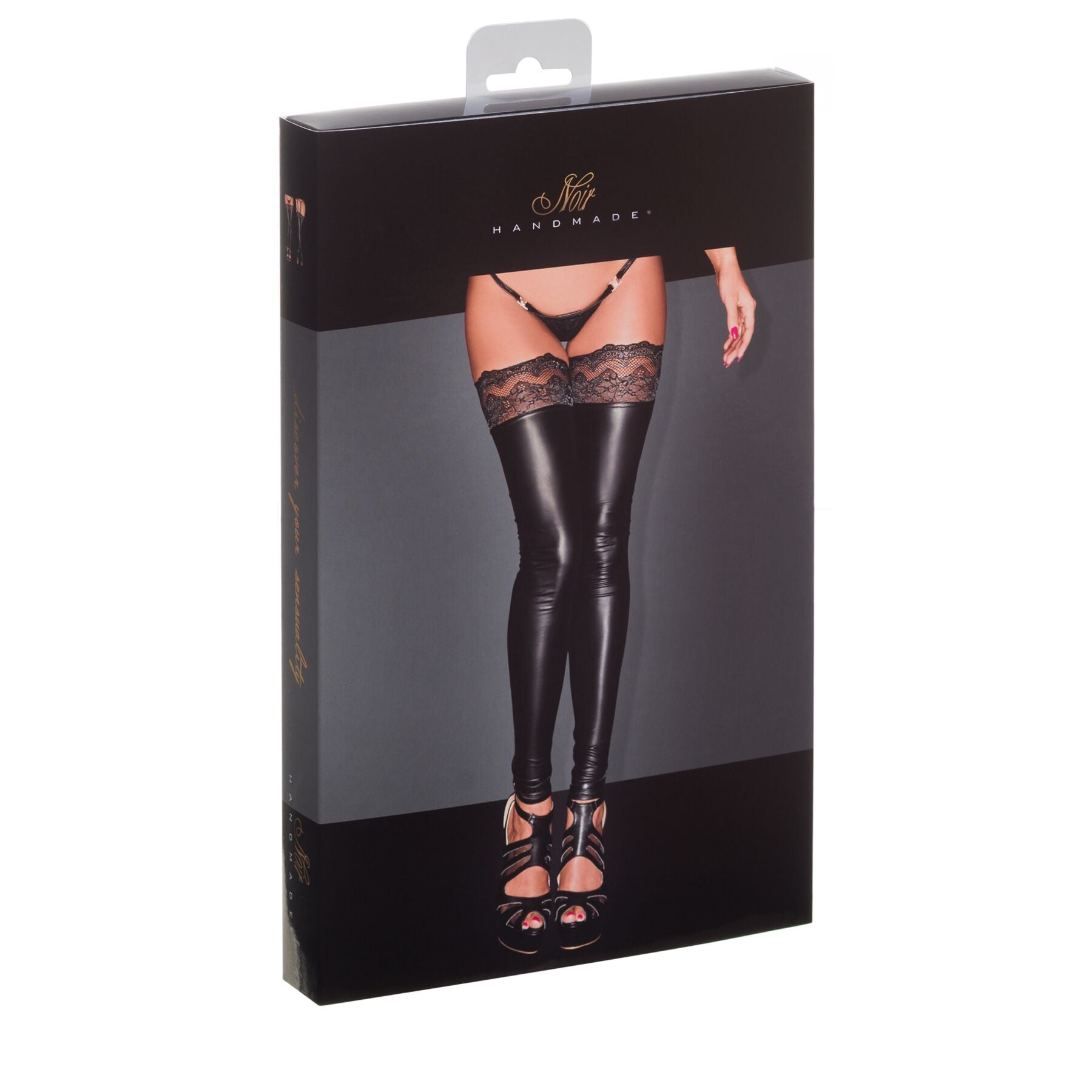 Thumb image for product index 5: Панчохи з мокрим ефектом Noir Handmade F135 Powerwetlook stockings