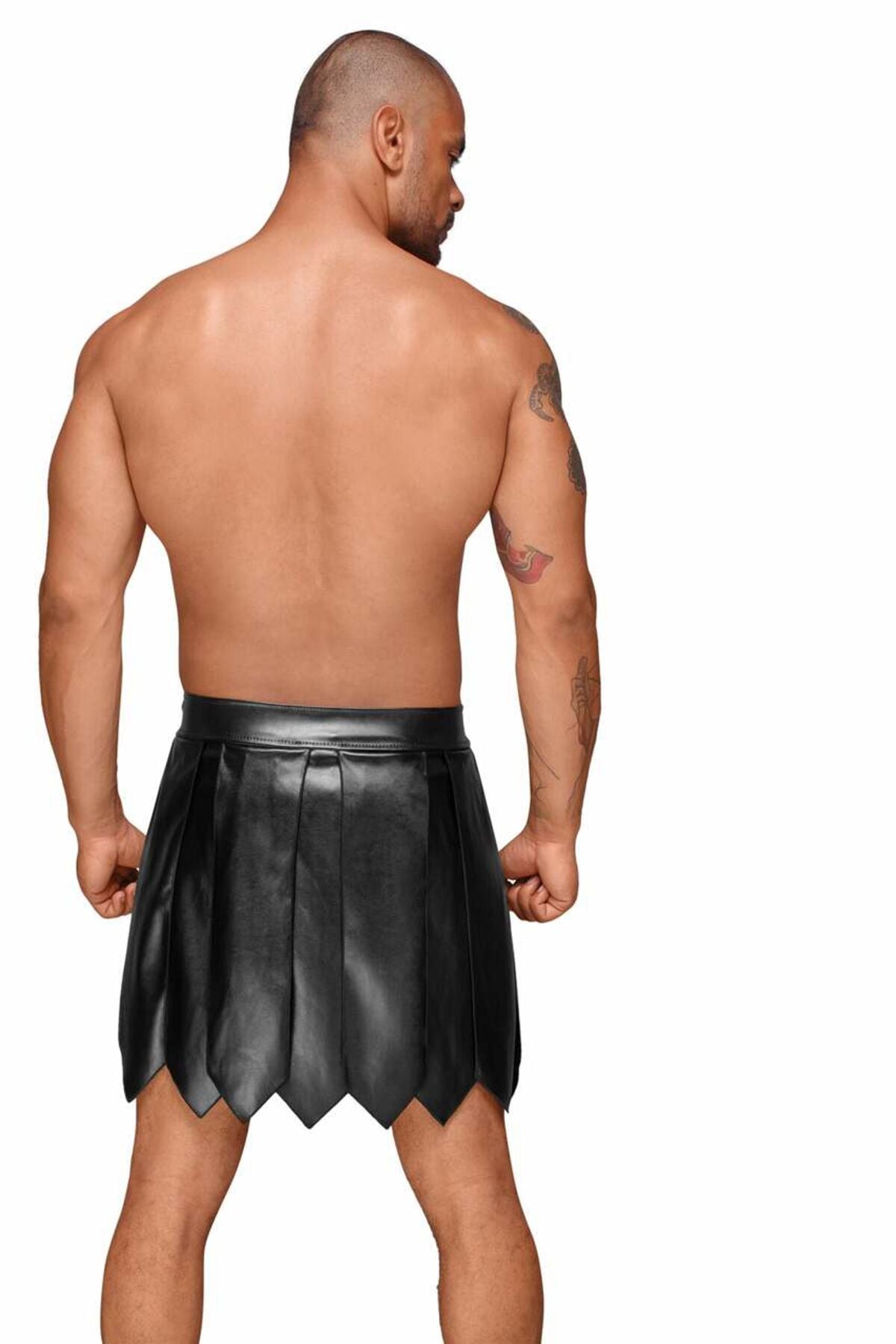 Thumb image for product index 4: Чоловіча спідниця гладіатора Noir Handmade H053 Eco leather men's gladiator skirt