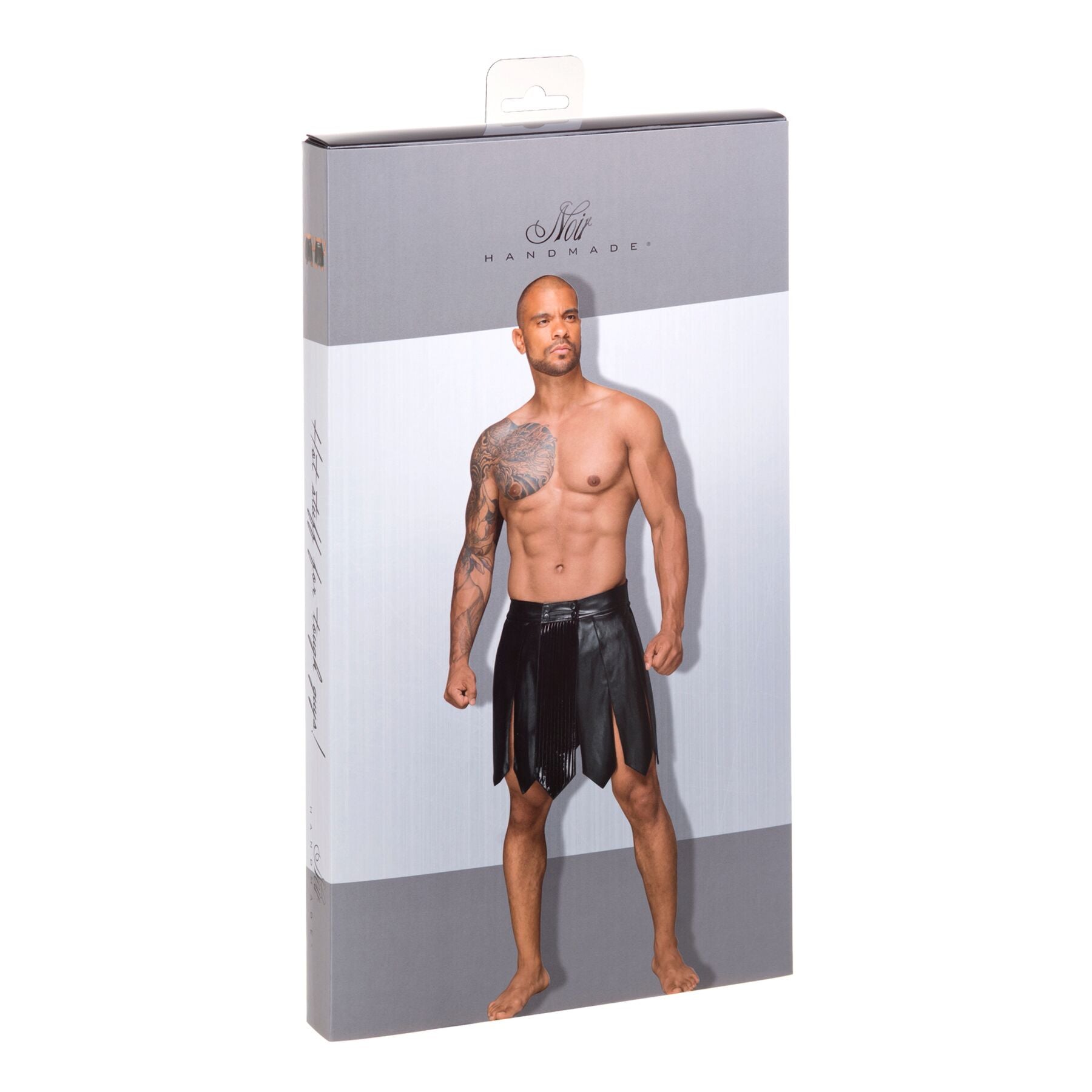 Thumb image for product index 5: Чоловіча спідниця гладіатора Noir Handmade H053 Eco leather men's gladiator skirt