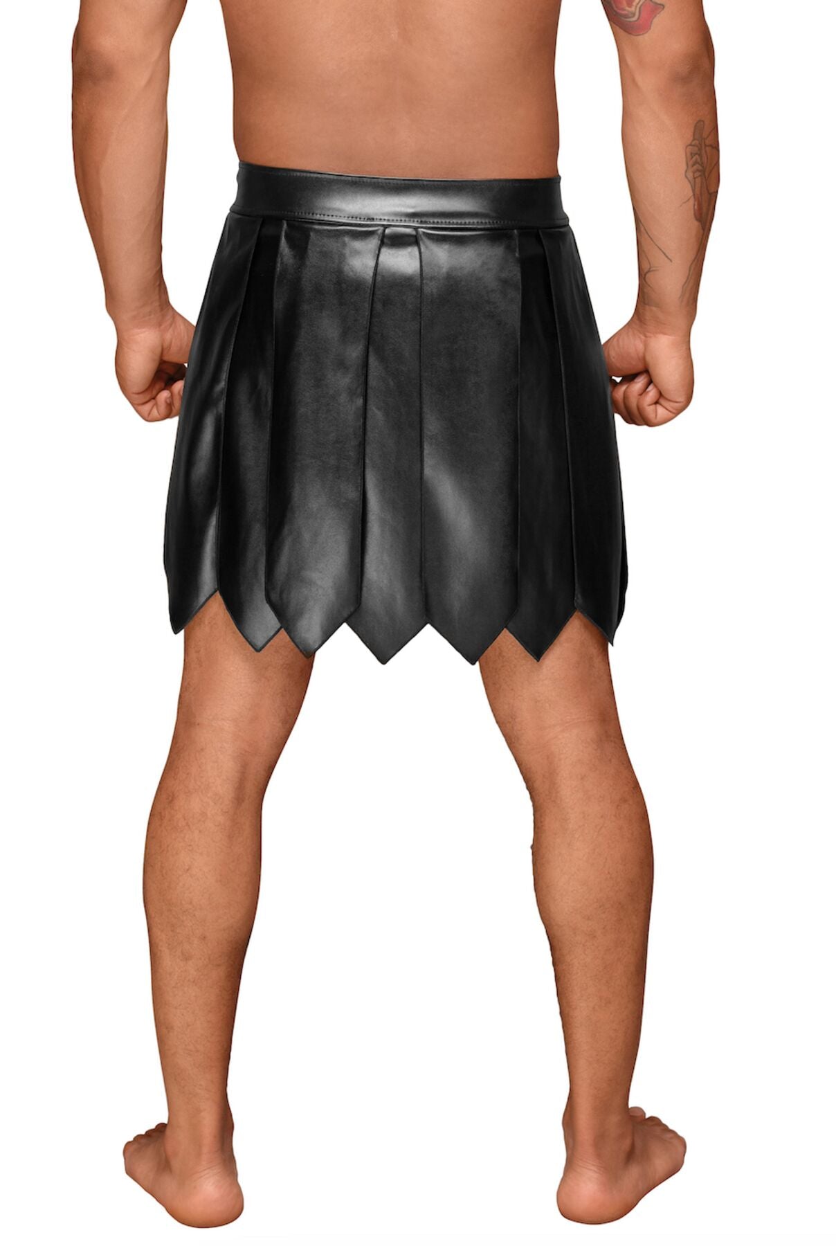 Thumb image for product index 3: Чоловіча спідниця гладіатора Noir Handmade H053 Eco leather men's gladiator skirt