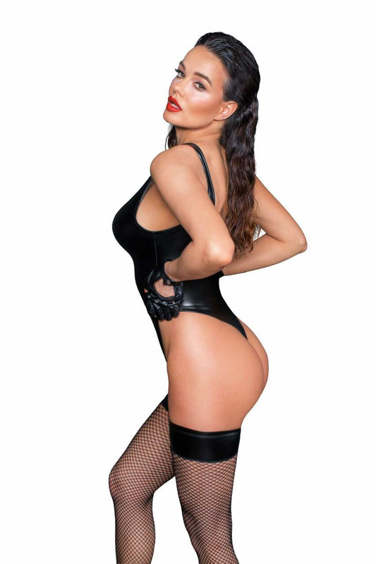 Боди с мокрым эффектом Noir Handmade F244 Powerwetlook body _