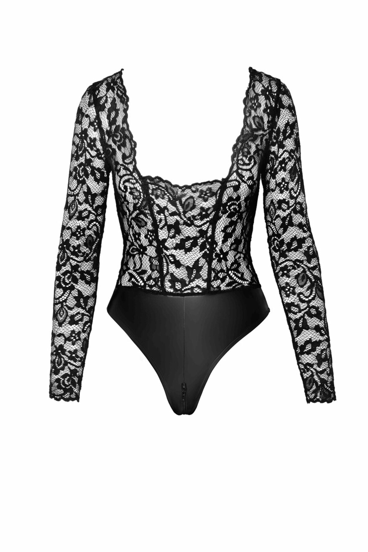 Thumb image for product index 6: Боди Noir Handmade F296 Psyche bodysuit of lace and wetlook 