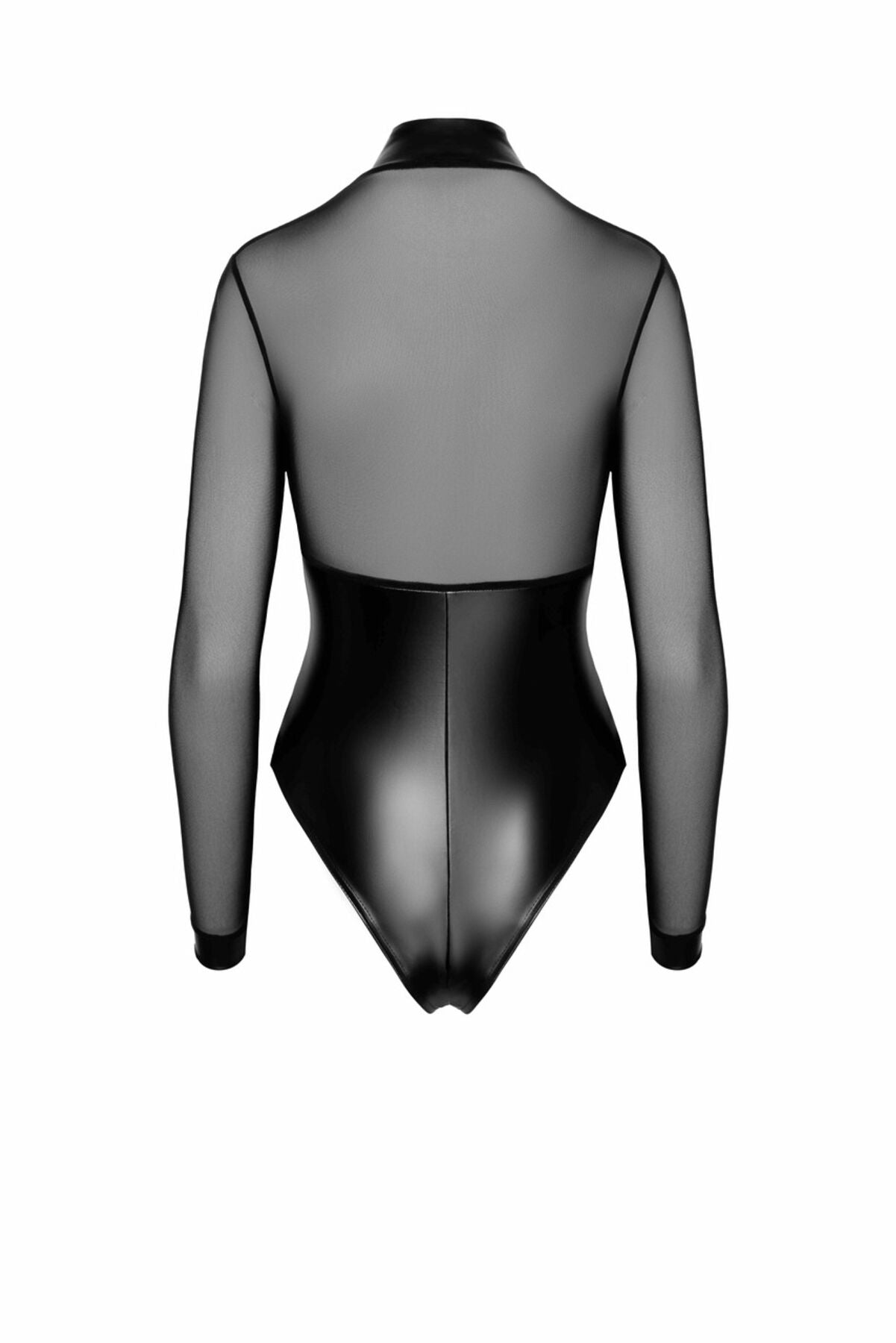 Thumb image for product index 48: Боди Noir Handmade F321 Edge wetlook and mesh body with rings 