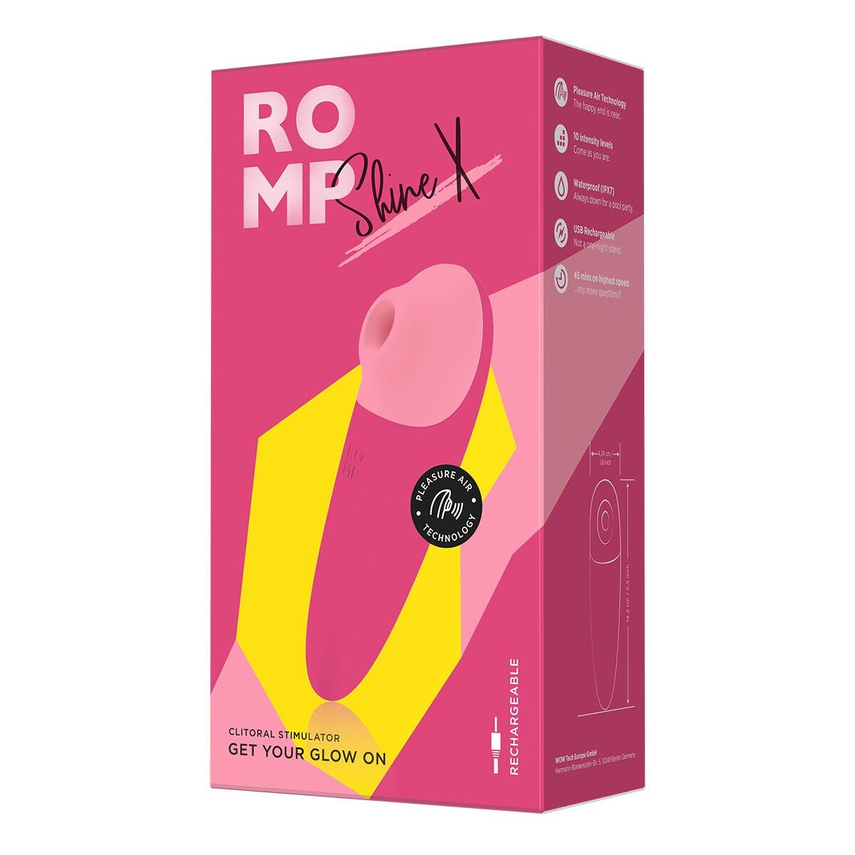 Thumb image for product index 9: Вакуумний кліторальний стимулятор Romp Shine X