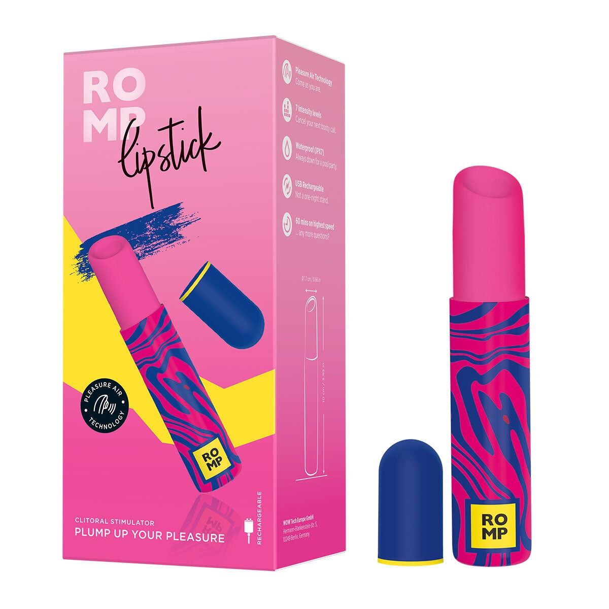 Thumb image for product index 6: Вакуумний кліторальний стимулятор Romp Lipstick