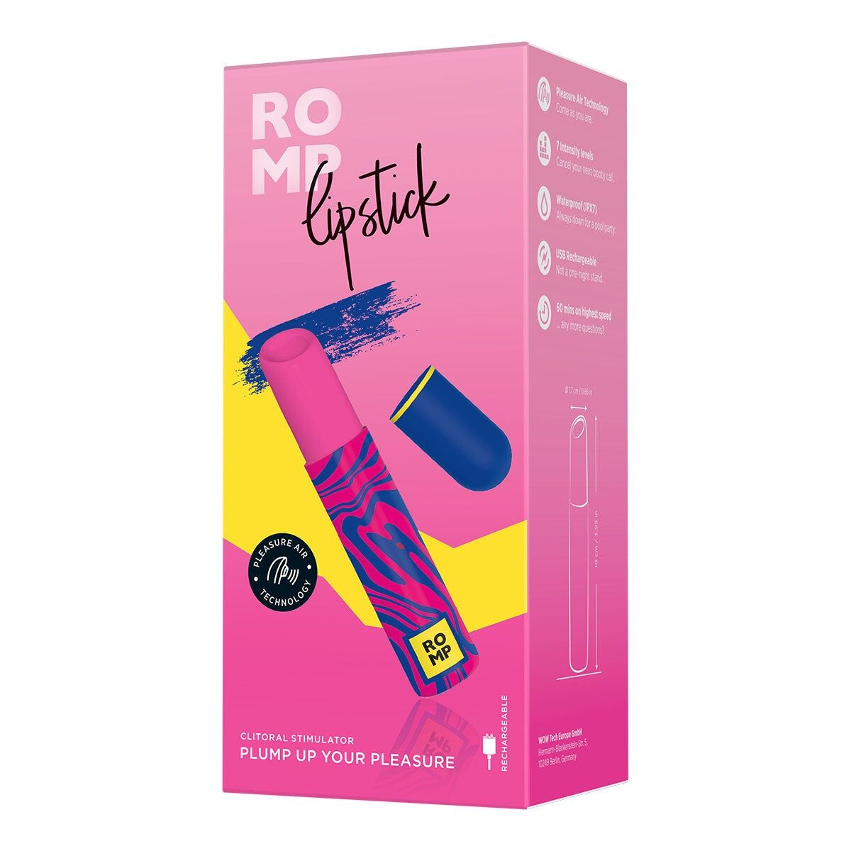 Thumb image for product index 7: Вакуумний кліторальний стимулятор Romp Lipstick