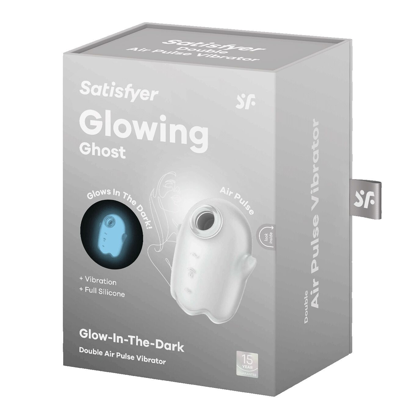 Thumb image for product index 7: Вакуумный клиторальный стимулятор с вибрацией Satisfyer Glowing Ghost, светится в темноте