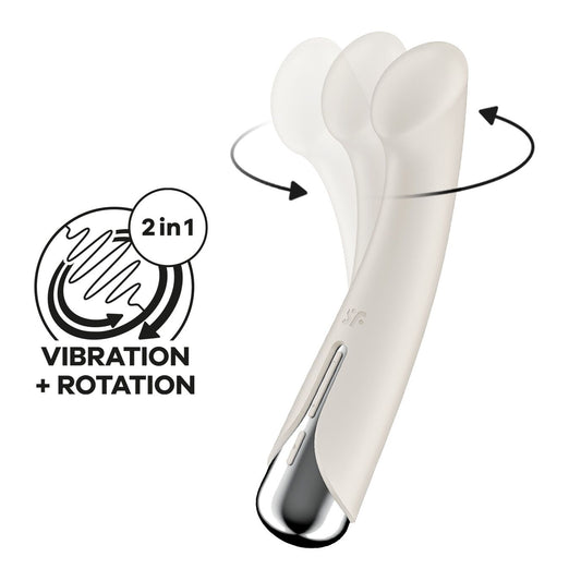 Вібратор з ротацією Satisfyer Spinning G-Spot 1, плоский майданчик для стимуляції точки G