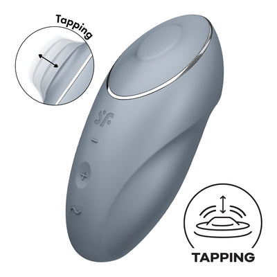 Main image for product index 1: Вібростимулятор-пульсатор Satisfyer Tap & Climax 1, ефект постукування пальцем