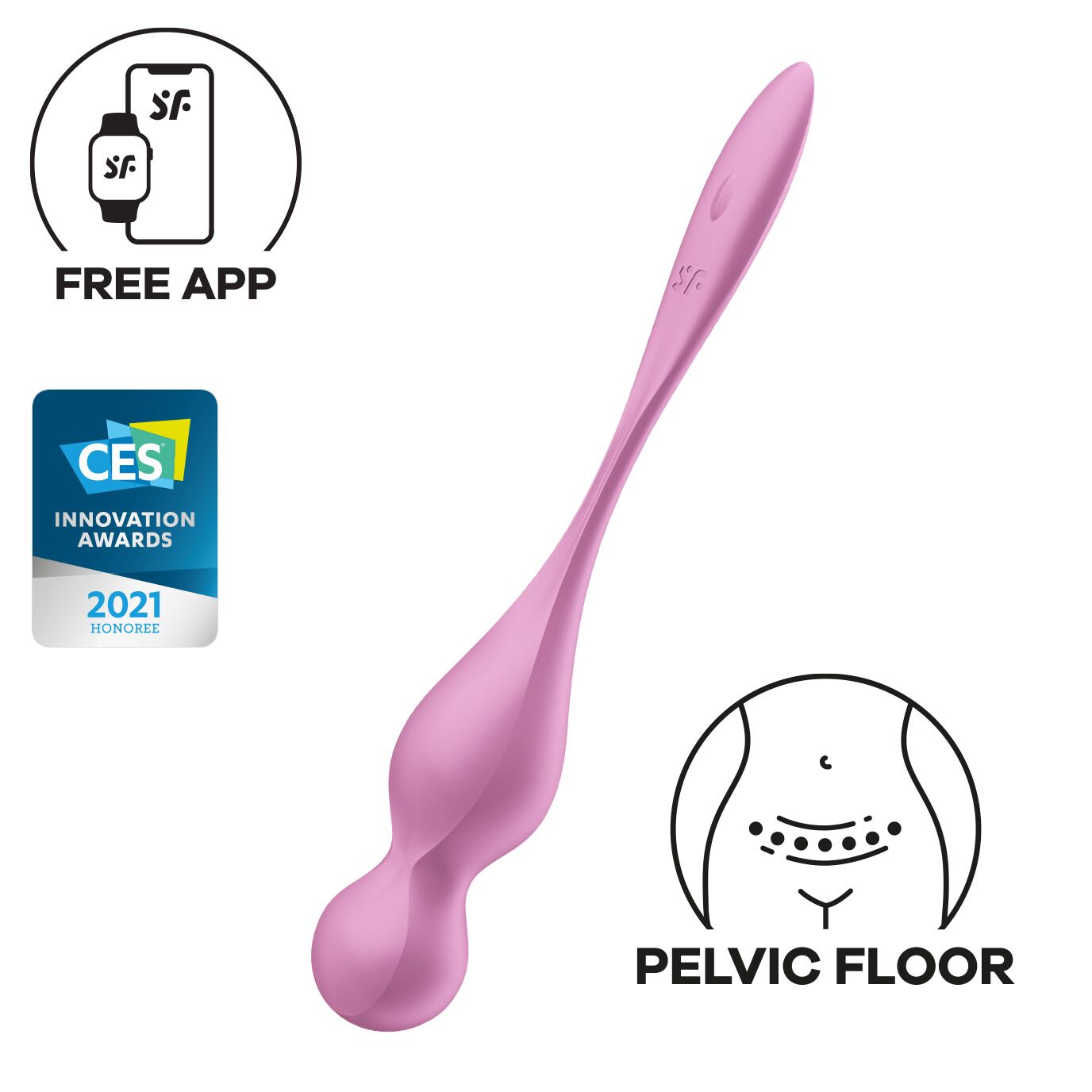 Thumb image for product index 8: Вагинальные смарт-шарики с вибрацией Satisfyer Love Birds 1 Connect App