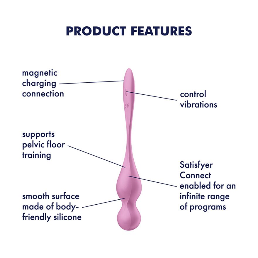 Thumb image for product index 13: Вагинальные смарт-шарики с вибрацией Satisfyer Love Birds 1 Connect App