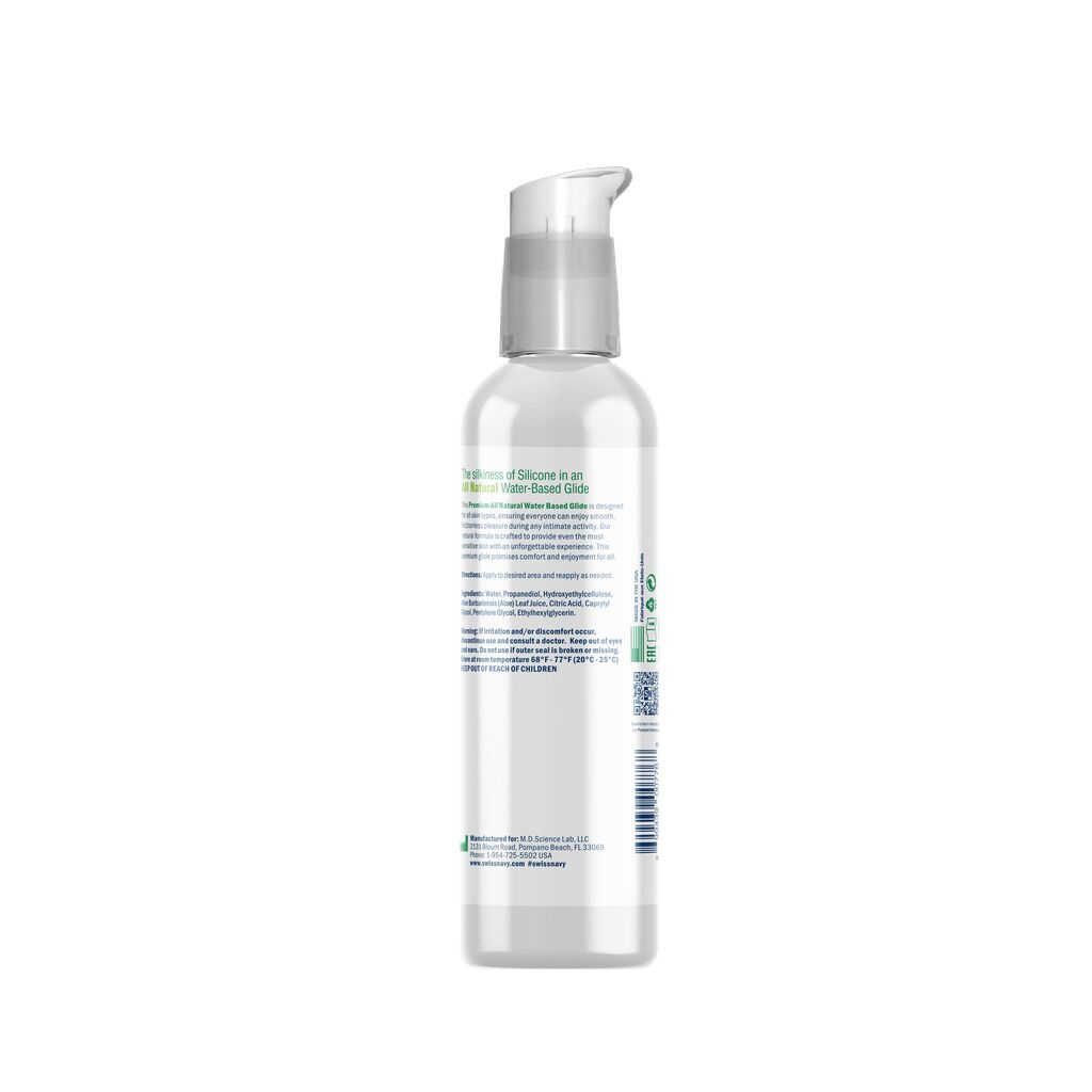 Лубрикант на водной основе Swiss Navy NATURAL All Natural, для чувствительной кожи - превью 4