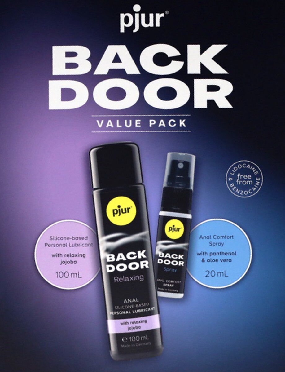 Thumb image for product index 4: Подарунковий набор  pjur BACK DOOR Value Pack: силіконова змазка та розслаблювальний спрей