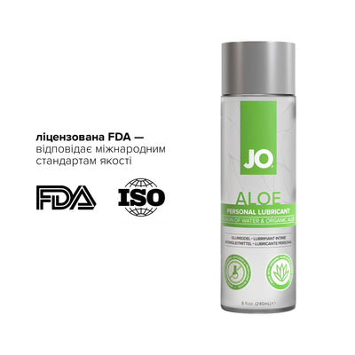 Розпродаж!!! Змазка на водній основі JO H2O Organic Aloe 240 мл (термін 01.05.2027) - фото 5