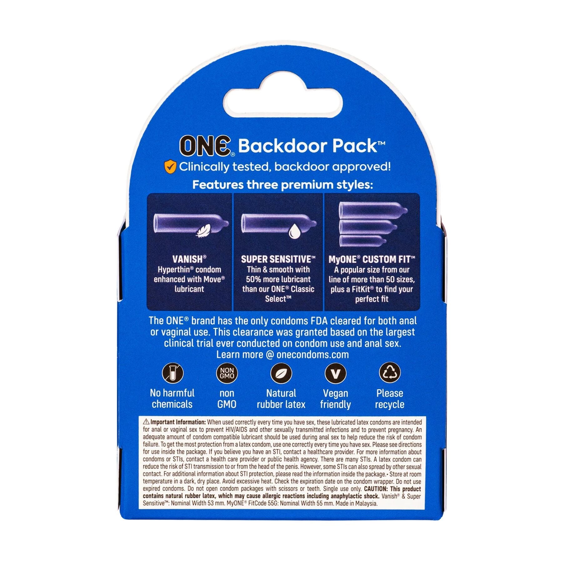 Thumb image for product index 2: Презервативы ONE Backdoor