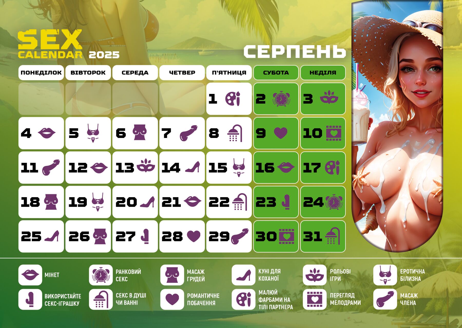 Thumb image for product index 8: SEX КАЛЕНДАР-2025
