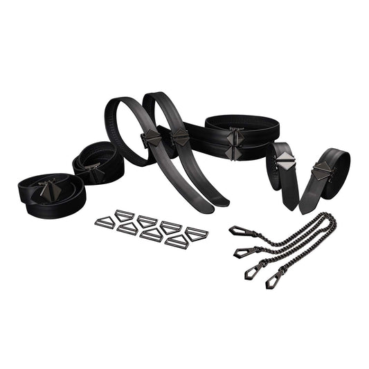 Набор из 8 ремней для связывания LOCKINK 8-Bondage-Straps Restraint Set